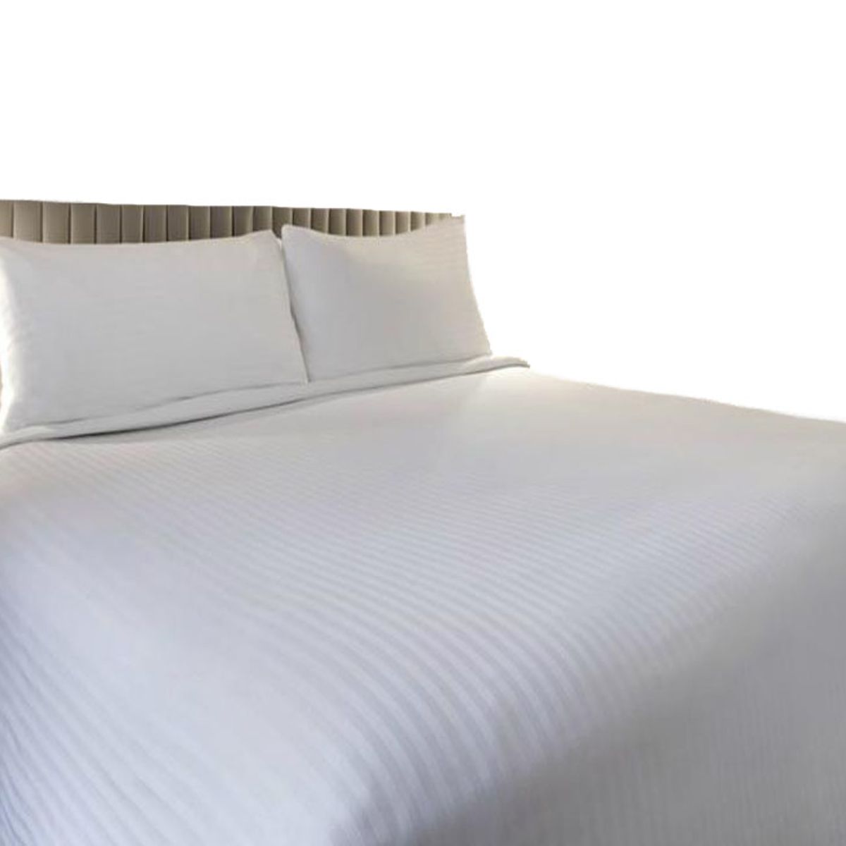 GENERICO - Duvet cover funda de plumon doble sateen stripe blanco a rayas