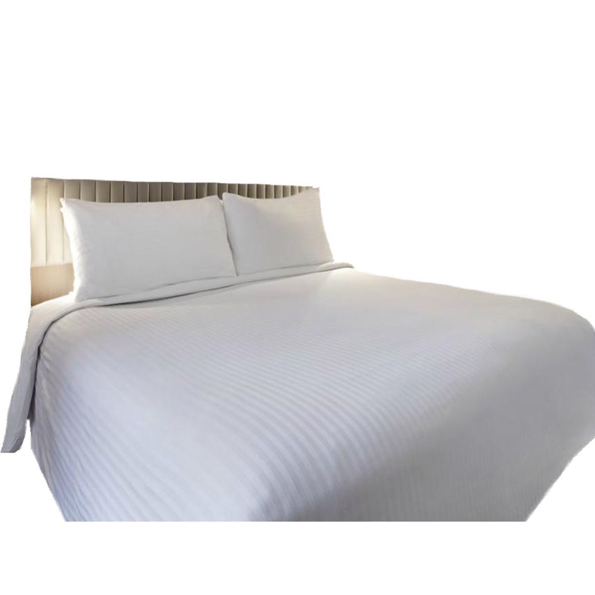 GENERICO - Duvet cover funda de plumon doble sateen stripe blanco a rayas