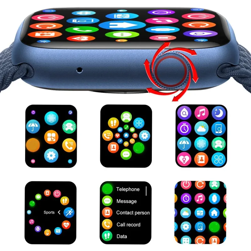 GENERICO - Smartwatch Reloj Inteligente Lector Nfc Carga Magnética Ws7