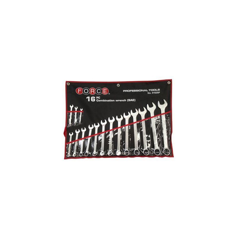 FORCE - Juego de llaves combinadas 1/4"-1.1/4" force 5162sp