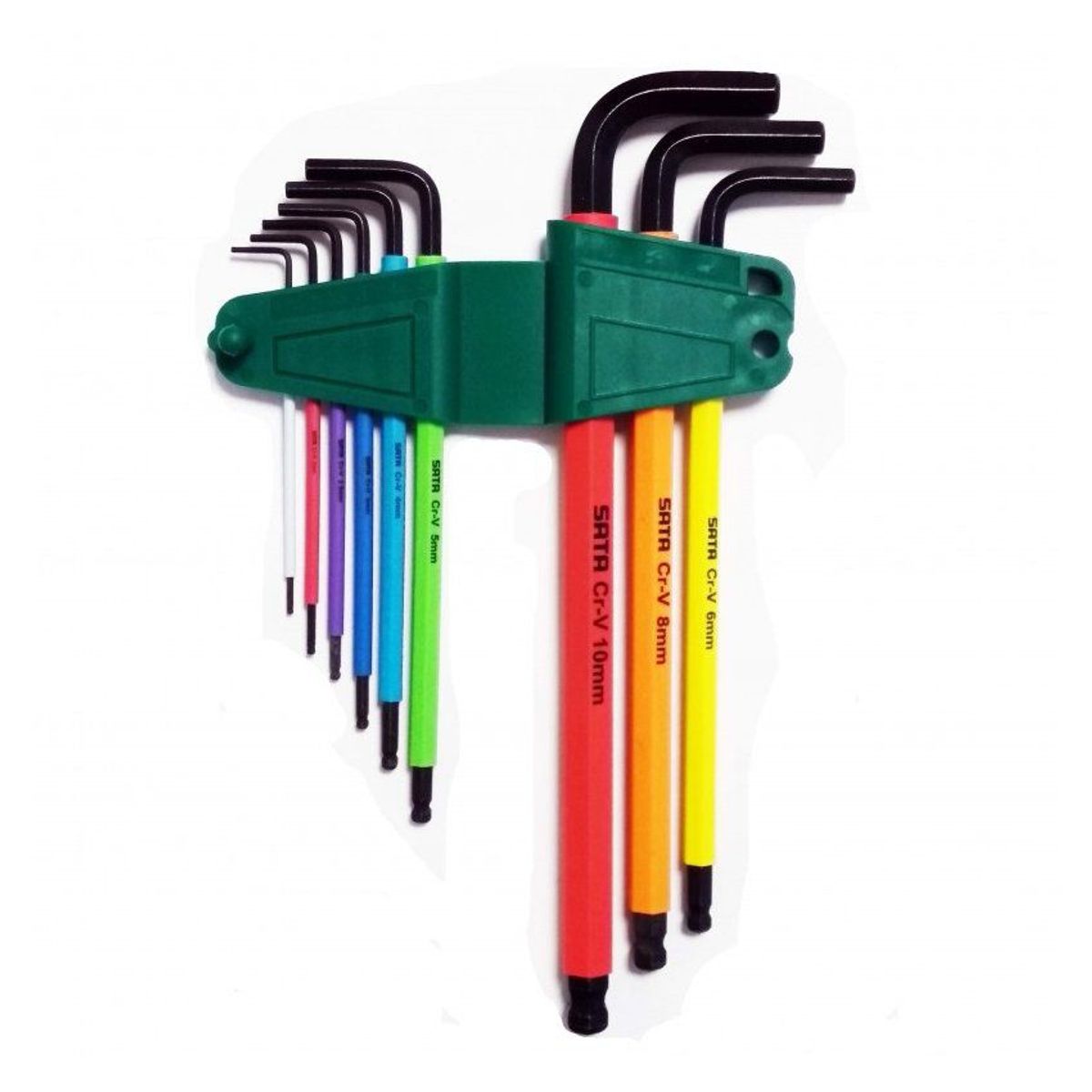 SATA - Juego de llave hexagonal de 1.5 10mm 9pz sata-09101 colores