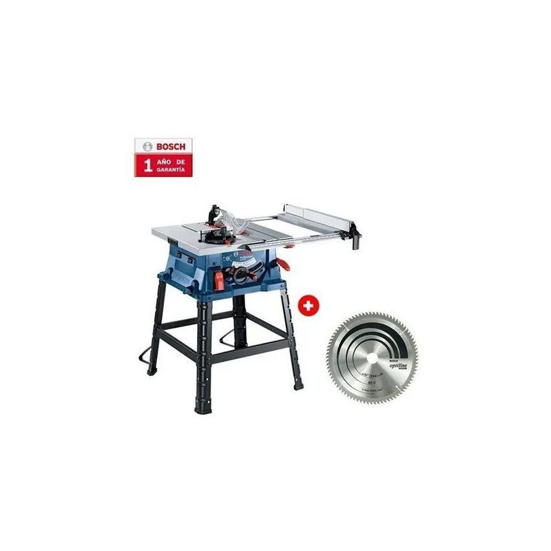 BOSCH - Sierra de banco 1800w + disco 80t 10 plg pro bosch gst 254
