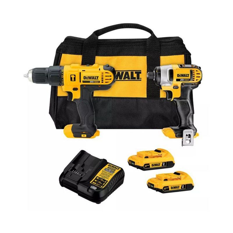 DEWALT - Taladro percutor 12 + atornillador de impacto dck222d2-b3