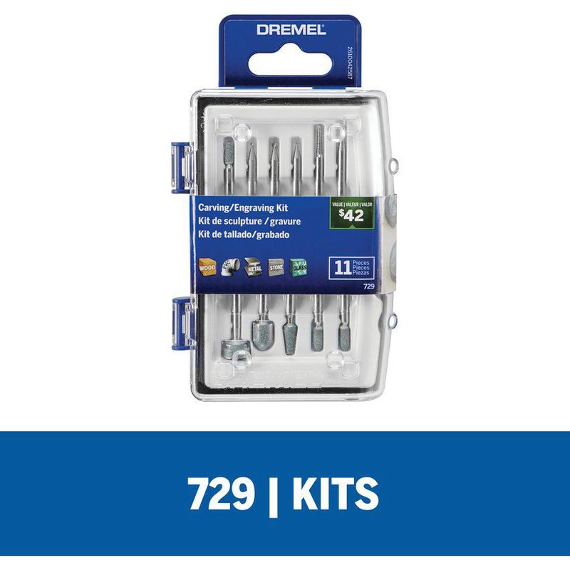 DREMEL - Kit de accesorios dremel para mototool 729ab