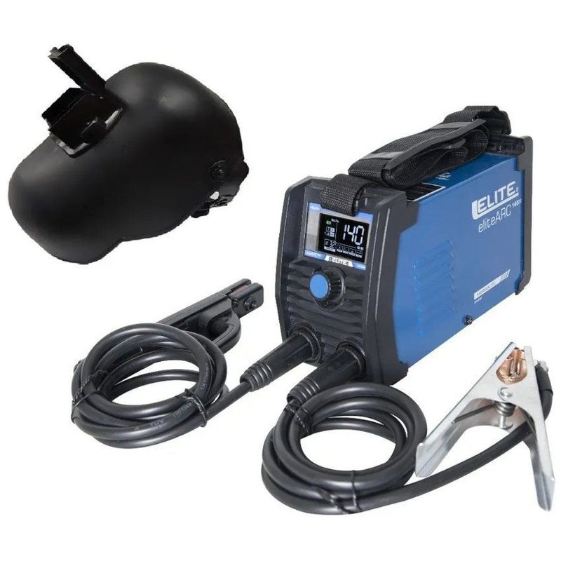 ELITE - Soldador inversor 140 amp 110/220v elite profesional + careta