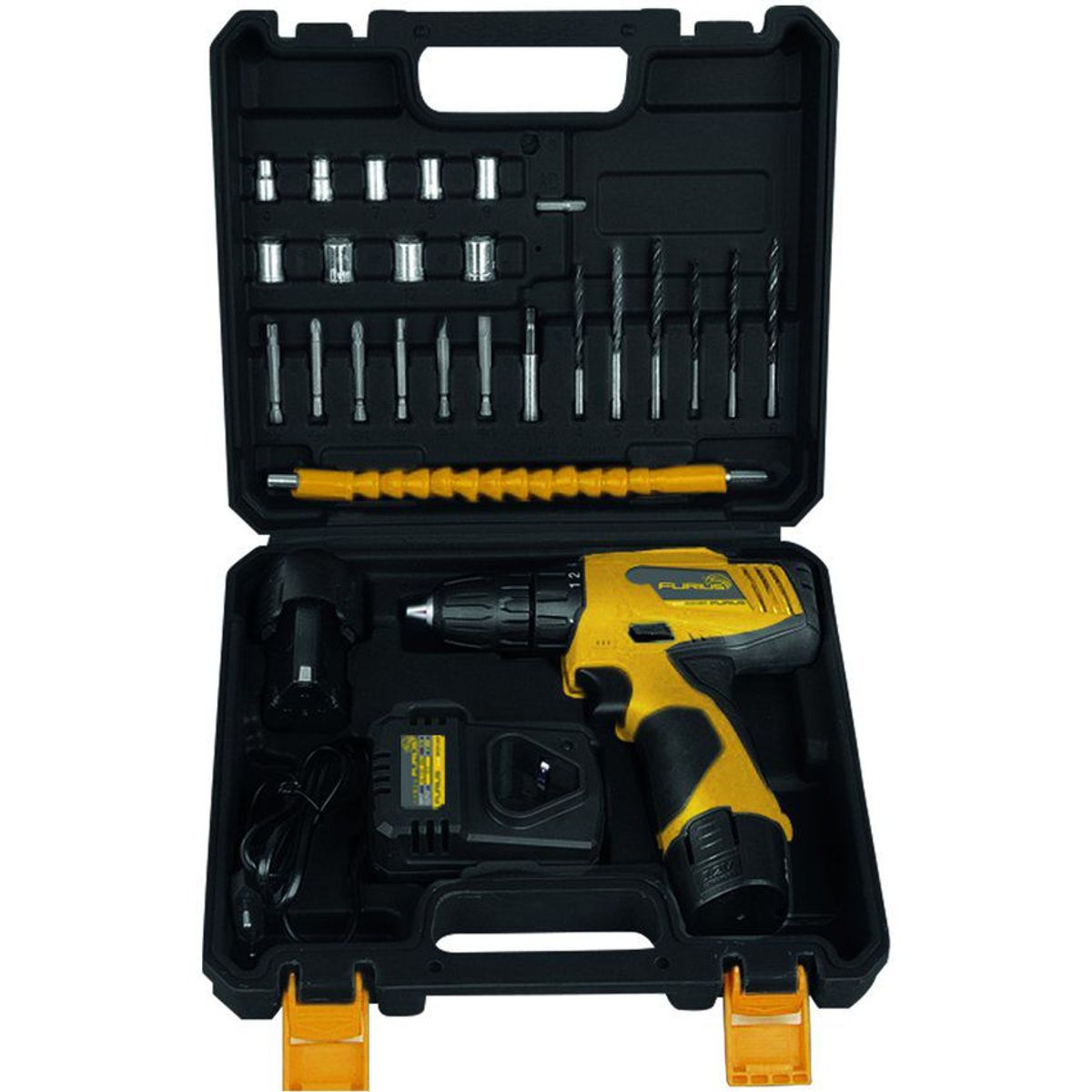 FURIUS - Taladro inalambrico 3/8'' + 27 accesorios furius fcd12kit