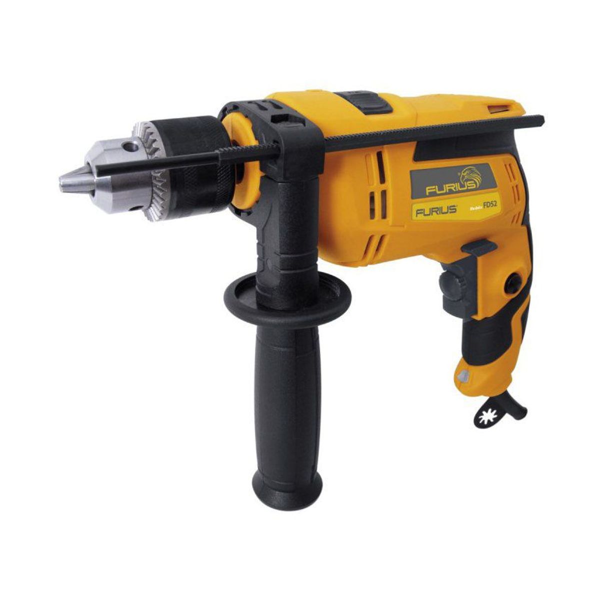 FURIUS - Taladro percutor 1/2  furius fd52 + pulidora 41/2 fg71