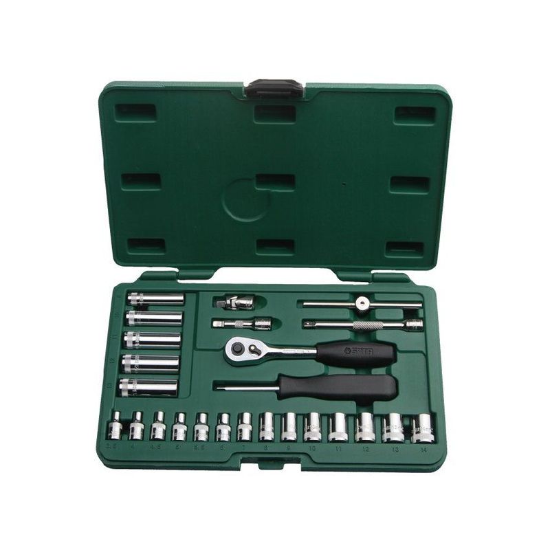 SATA - Juego de copas cuadrante de 1/4 25 piezas mm sata