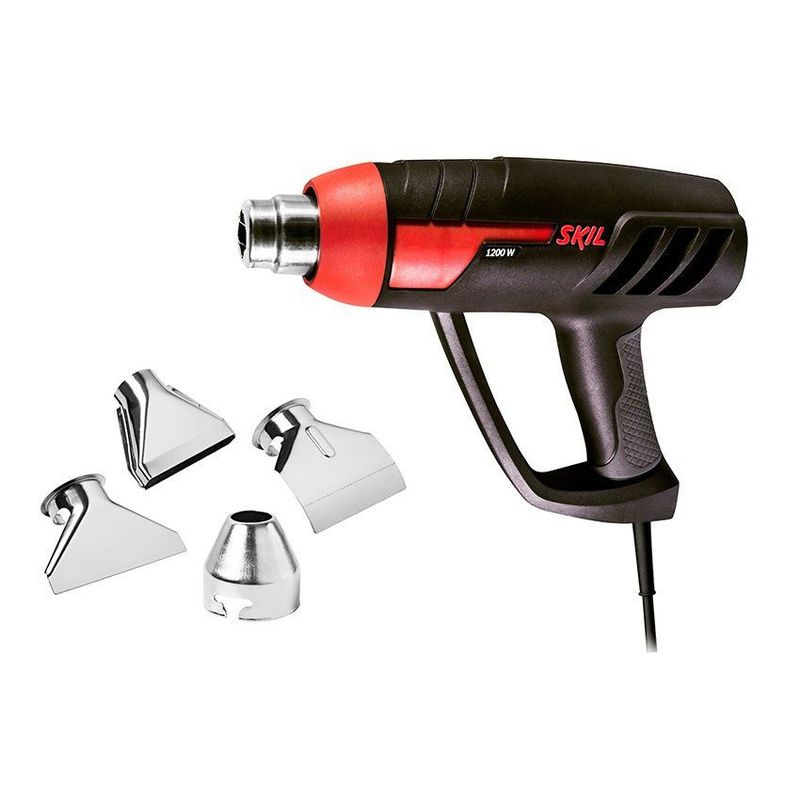 SKIL - Pistola de carlor + 4 boquillas y caja plastica skil 8003af