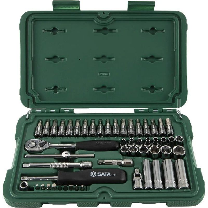 SATA - Juego de copas con puntas de 1/4 sata 09002