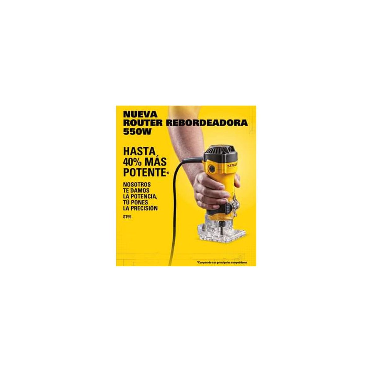 STANLEY - Rebordeadora 14 6mm 550w stanley st55-OUT