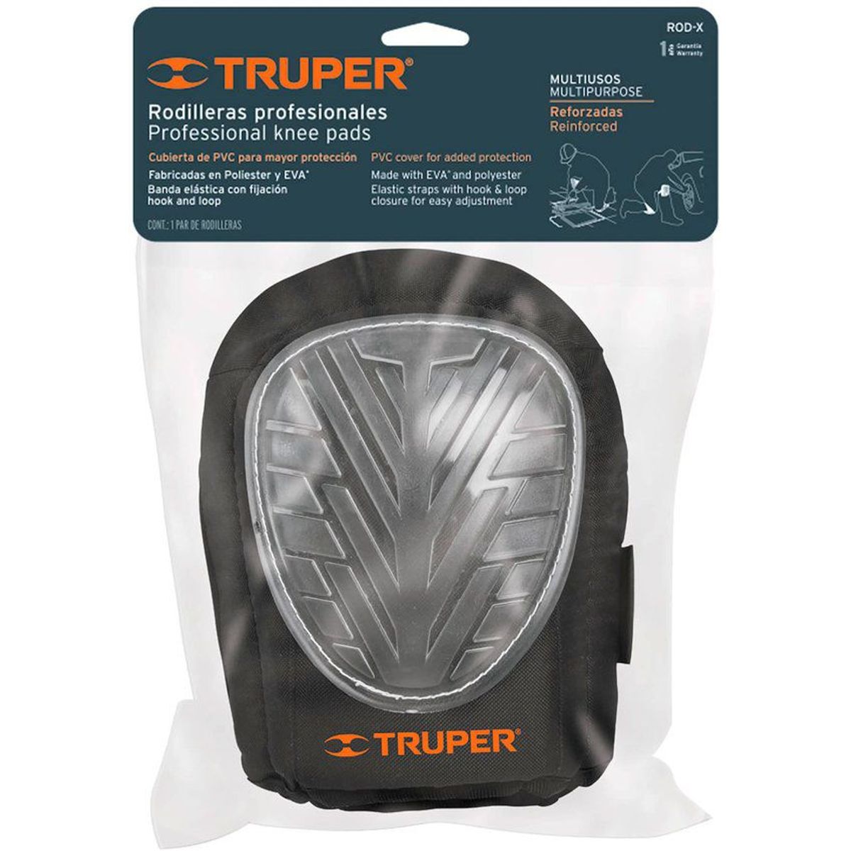 TRUPER - Rodilleras profesionales pvc truper 12952