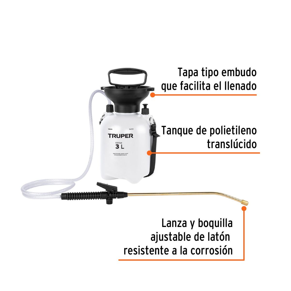 TRUPER - Fumigadora manual de 3 litros truper 10835