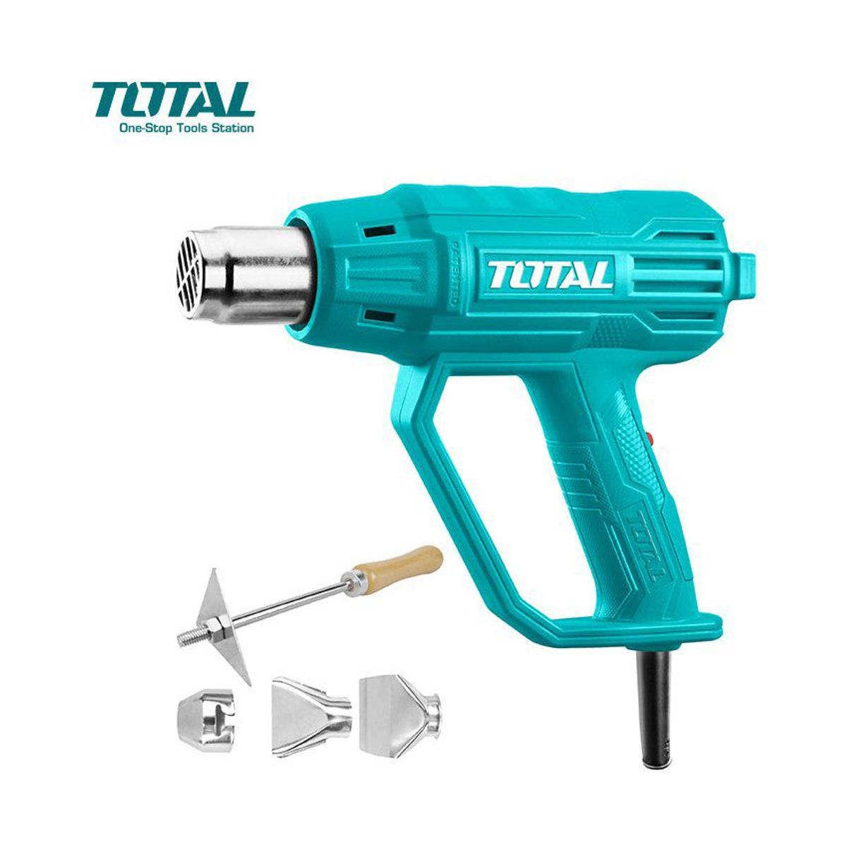 TOTAL - Pistola de calor 2000w + 3 boquillas total tools utb20036