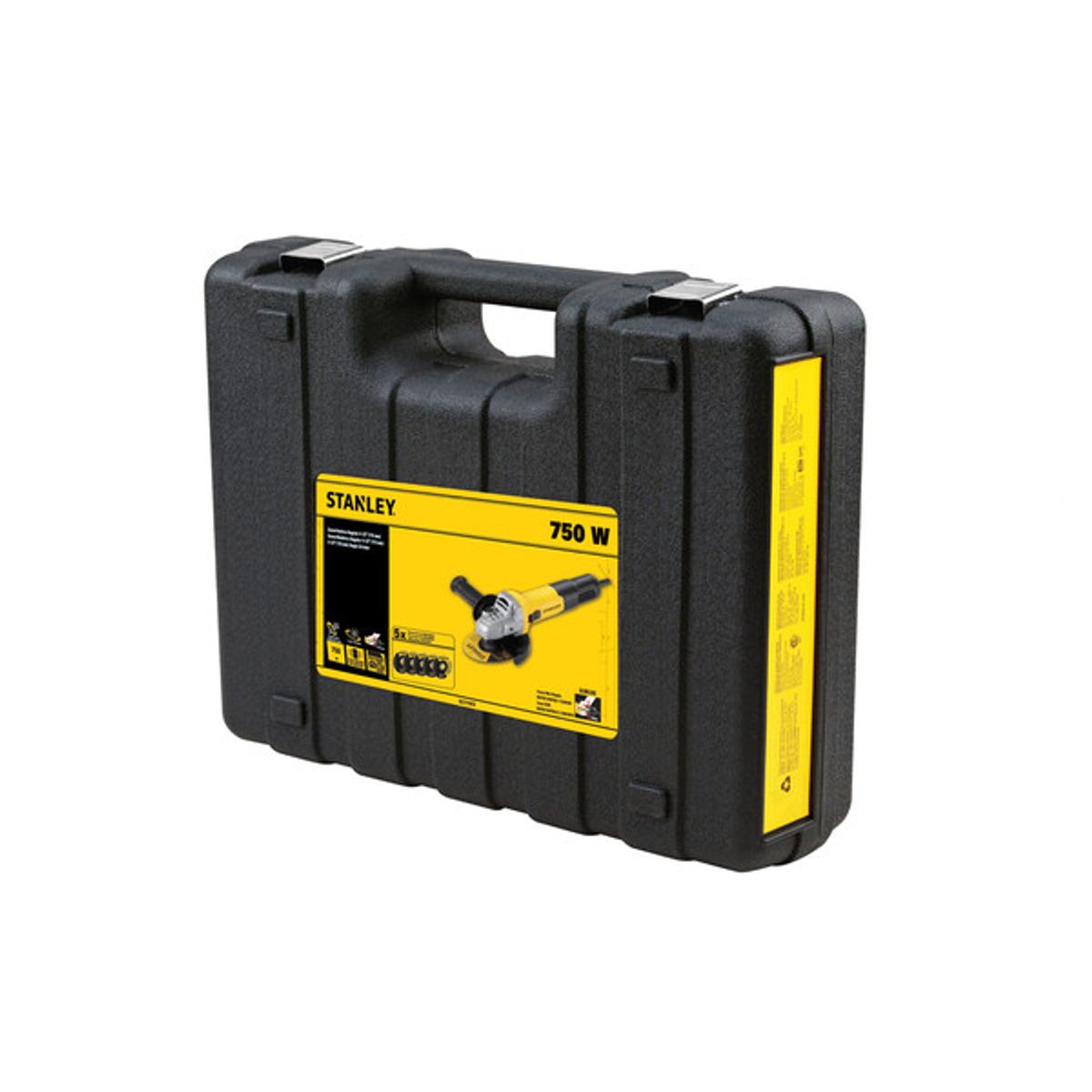 STANLEY - Pulidora 4.1/2 750w + 5 discos stanley sg7115kd-b3