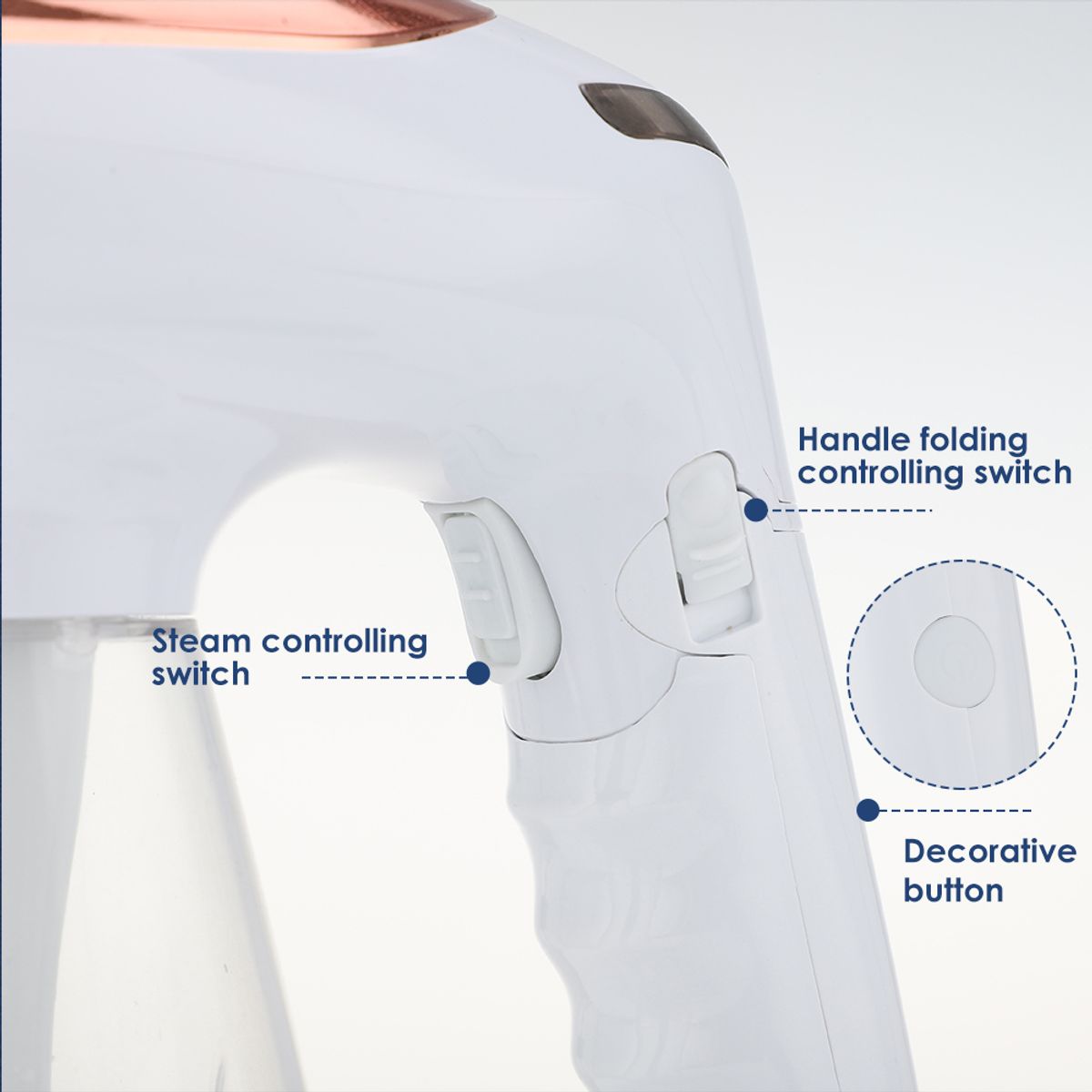 TECNOHOGAR JS - Plancha Vertical De Vapor Para Ropa Viajera Portátil