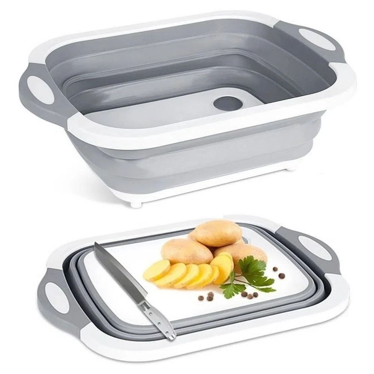 GENERICO - Tabla De Cocina Para Picar Cortar Plegable Multifuncional