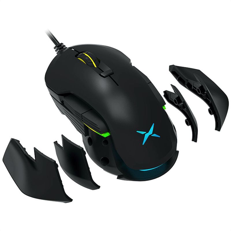 DELUX - Mouse Gamer Delux M627s Rgb, Programable 8 Botones, 16000dpi