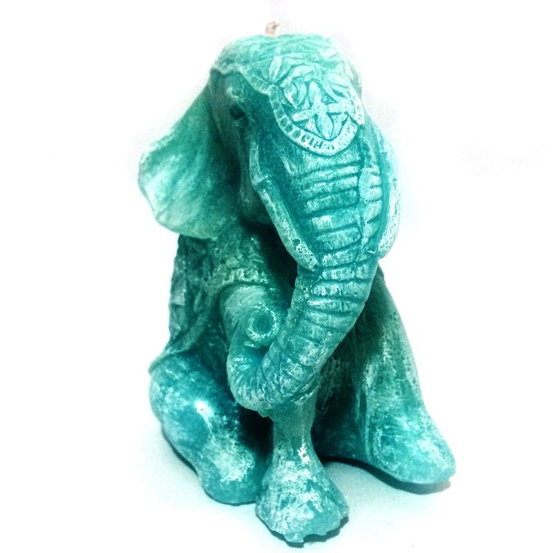 EGG PRODUCTOS DE PAZ - Vela Elefante Sentado Turquesa