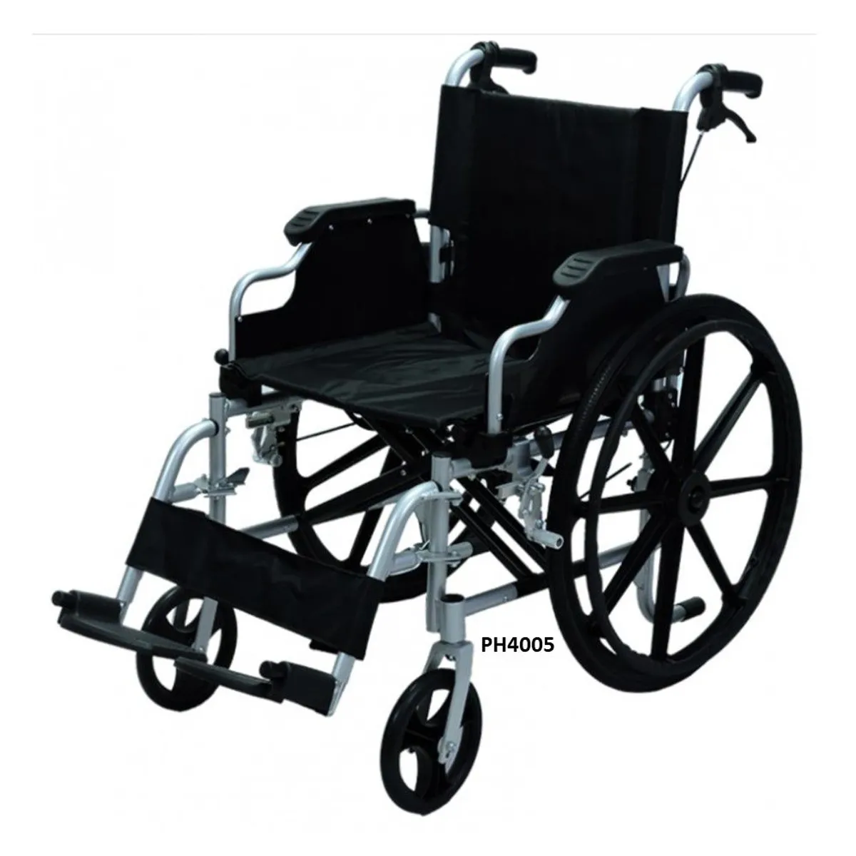 GENERICO - Silla de Ruedas Estandar Aluminio desmonte Rapido rin estrella