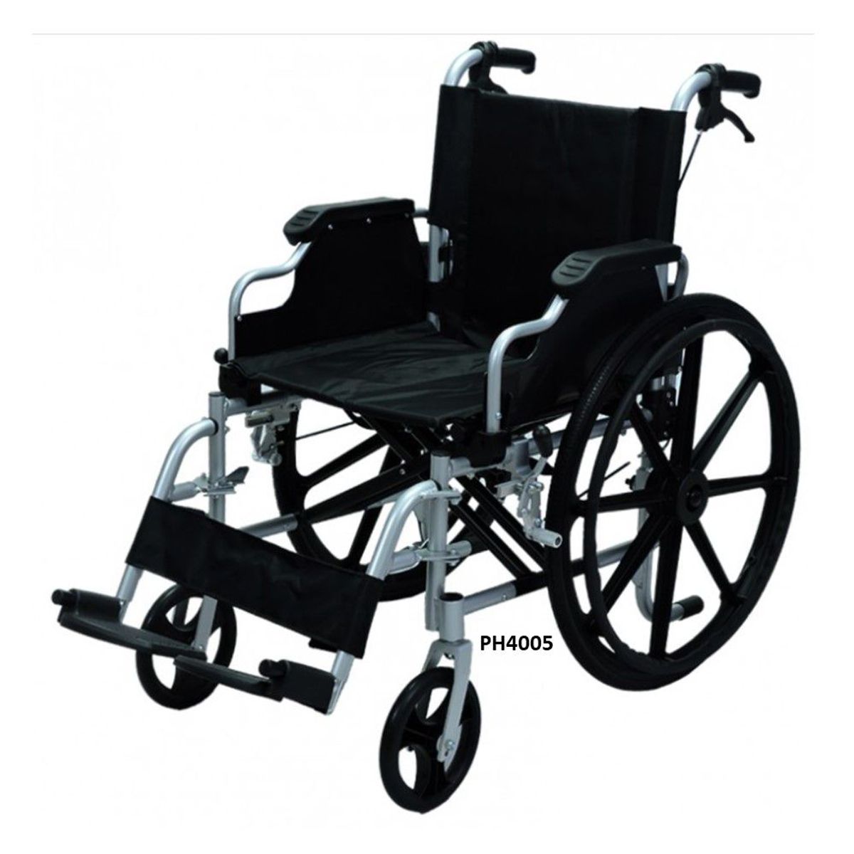 GENERICO - Silla de Ruedas Estandar Aluminio desmonte Rapido rin estrella
