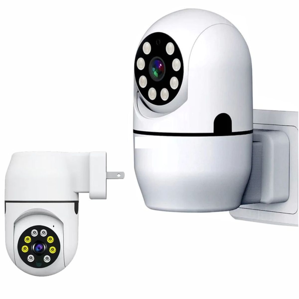 GENERICO - Camara De Seguridad Wifi Robotica 5g Directo A La Toma 110v