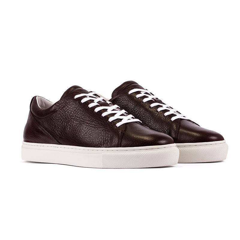 OVERSTATE - Tenis Casuales en Cuero Legitimo  DE-6903A-3434OV Café Oscuro