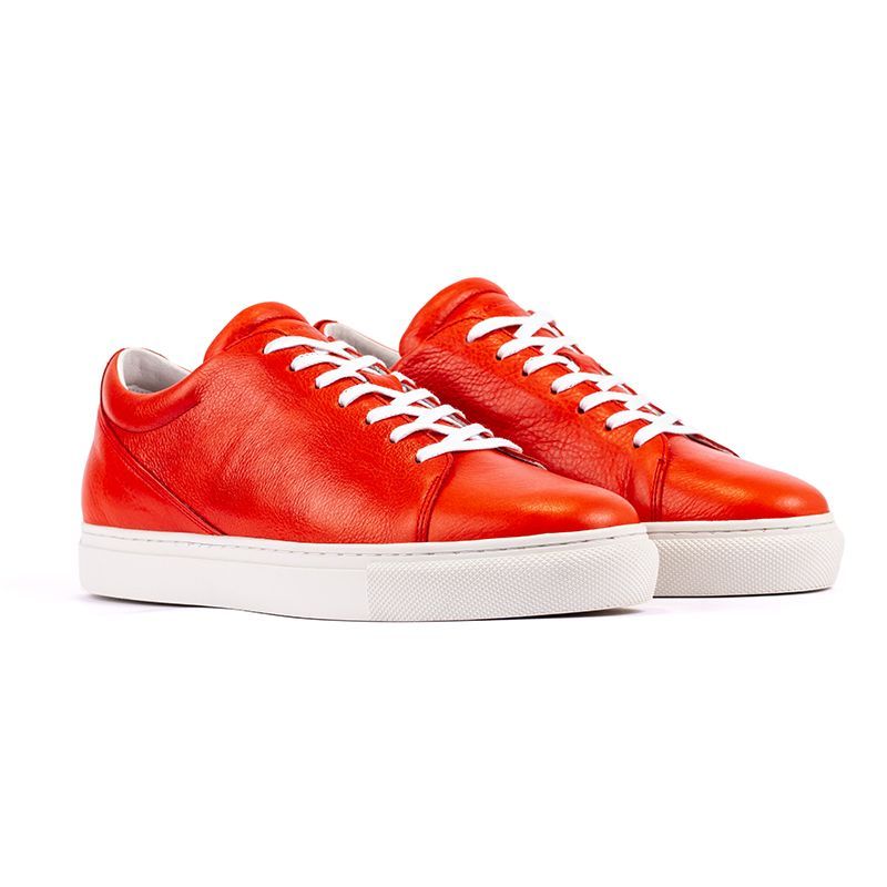 OVERSTATE - Tenis Casuales Lifestyle En Cuero  DE-6903A-3435ov Naranjado
