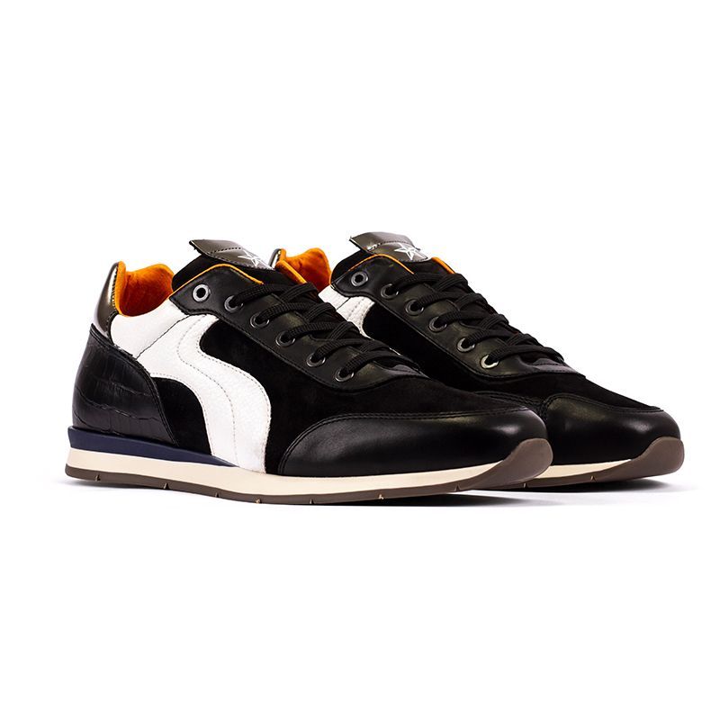 OVERSTATE - Tenis Casual Deportivo Overstate 8215-3301OV Negro Blanco