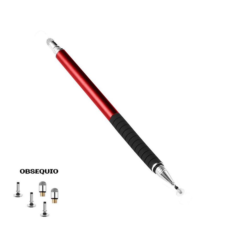 SISDATA - Lápiz Óptico Capacitivo Pasivo Mac iPad Android Windows Rojo
