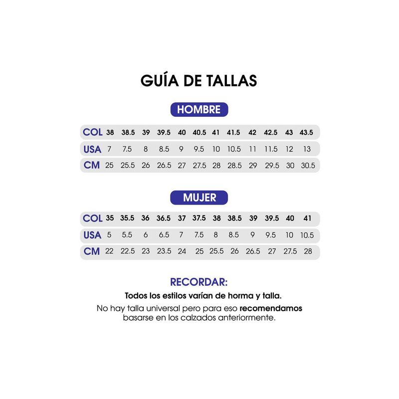 Guía De Tallas Nike Colombia Guia De Tallas Zapatillas Nike Mujer