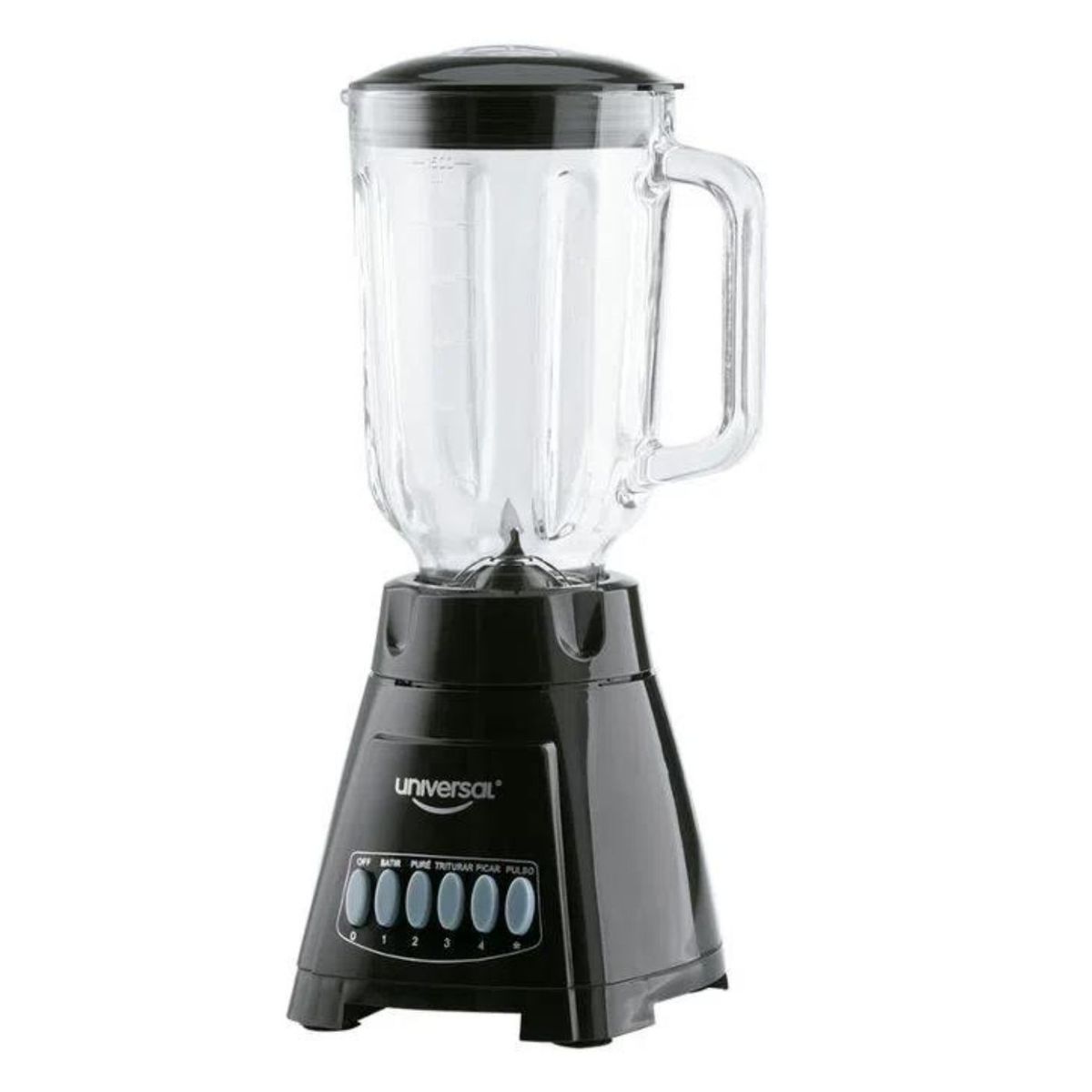 UNIVERSAL - Licuadora UNIVERSAL Vaso en vidrio 1.5 Lt Negro