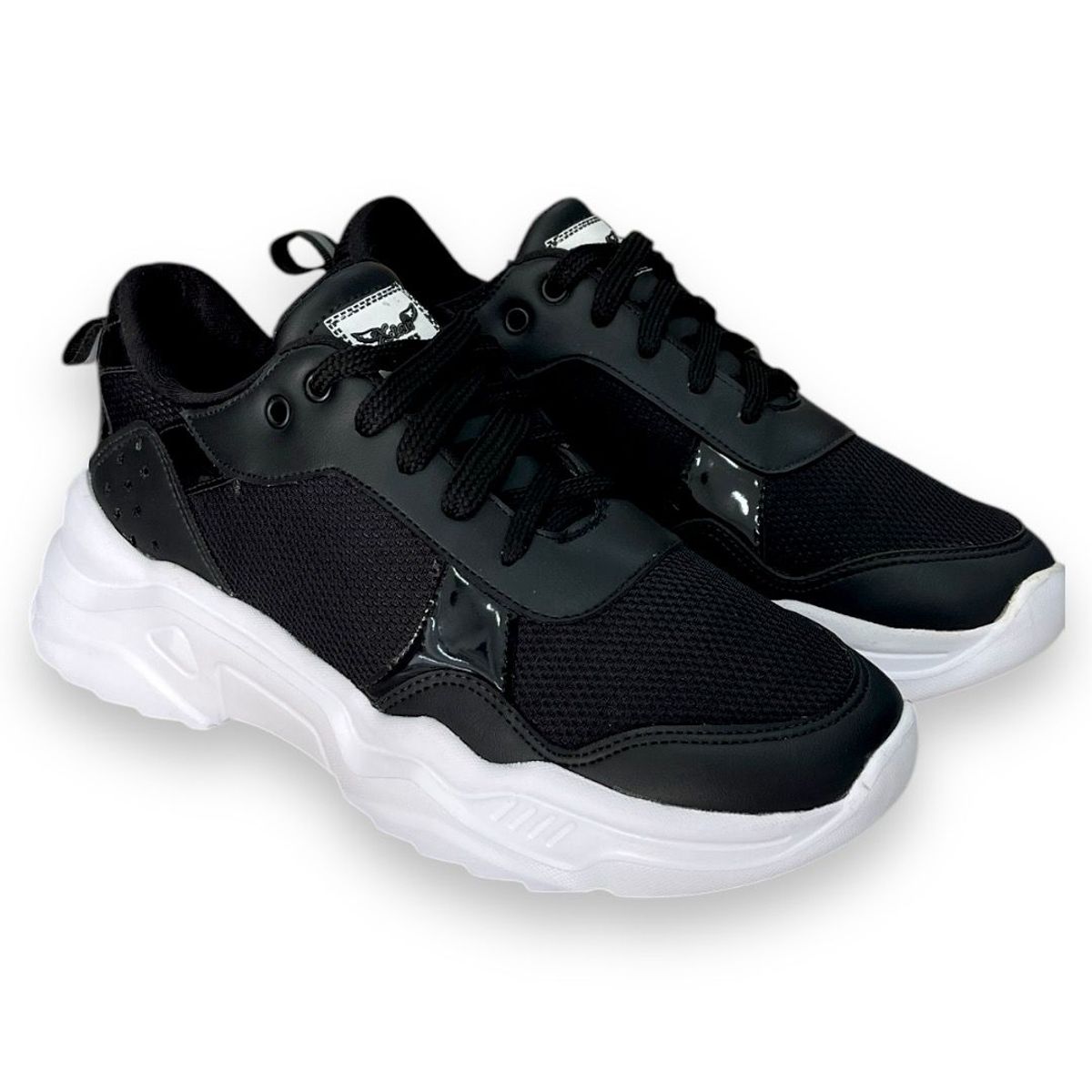 XIAN SHOES - Sneaker suela alta negro R33 Mujer