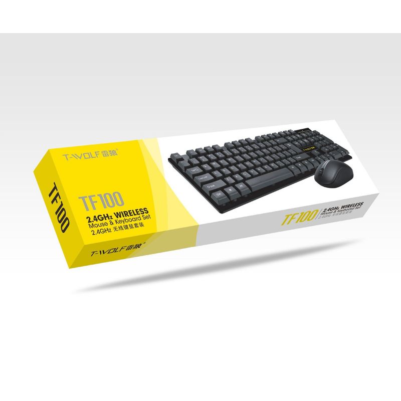 SISDATA - Combo Kit Teclado+ Mouse Español Antiderrames Inalámbrico V3