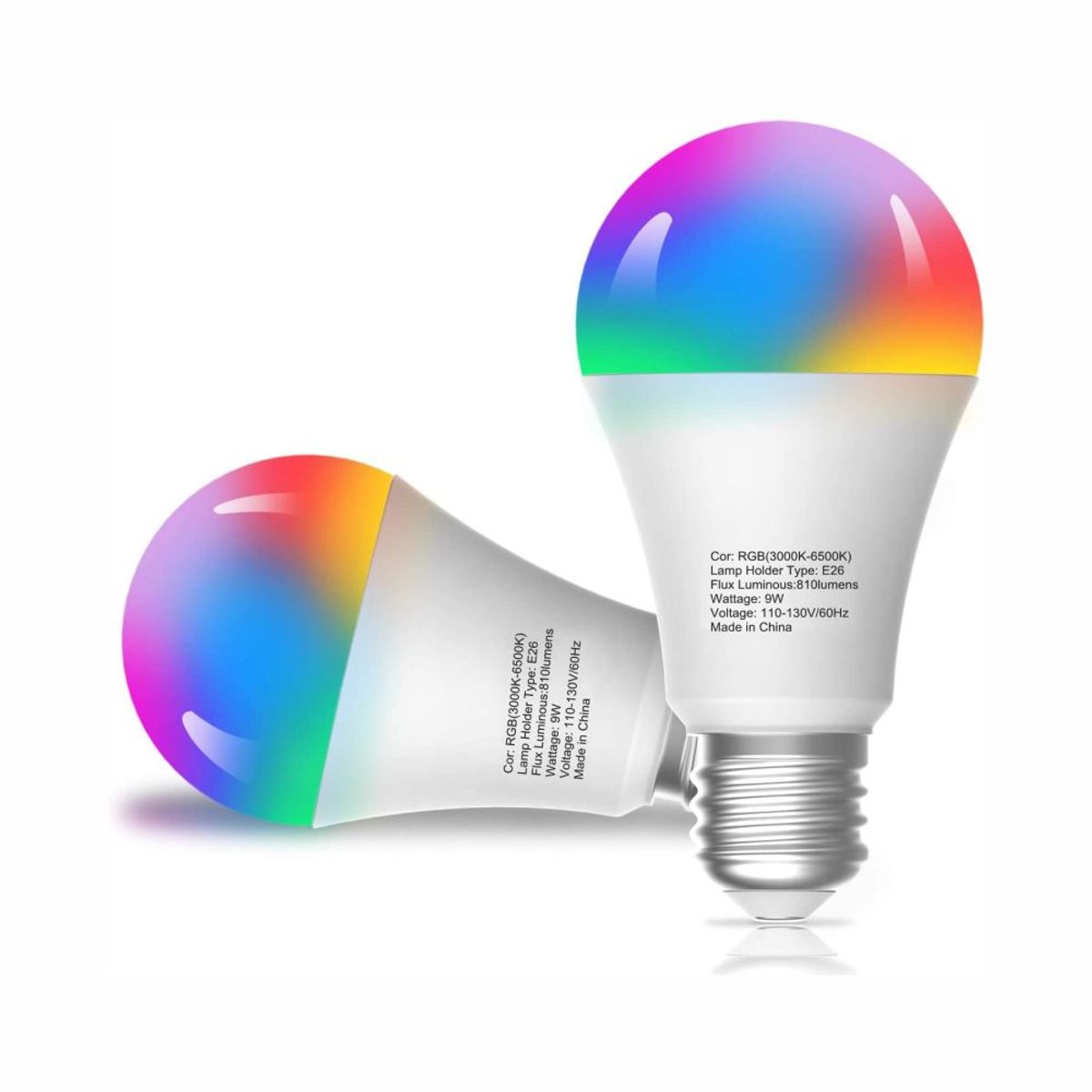 GENERICO - Bombillo Inteligente Compatible Alexa Google Wifi Control Luz Rgb