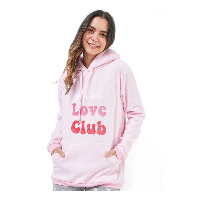 IN ROSE - Hoodie oversize self mujer In Rose