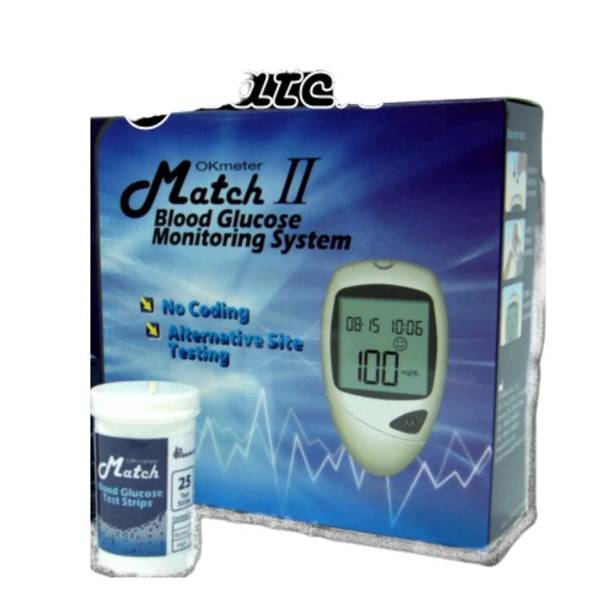 GENERAL - Glucometro  Kit de glucometria + 50 tirillas + 50 lancetas