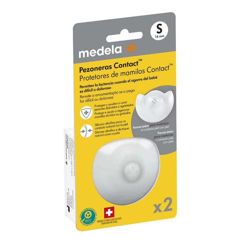 MEDELA - Pezoneras para lactancia Talla S Caja X 2 MEDELA