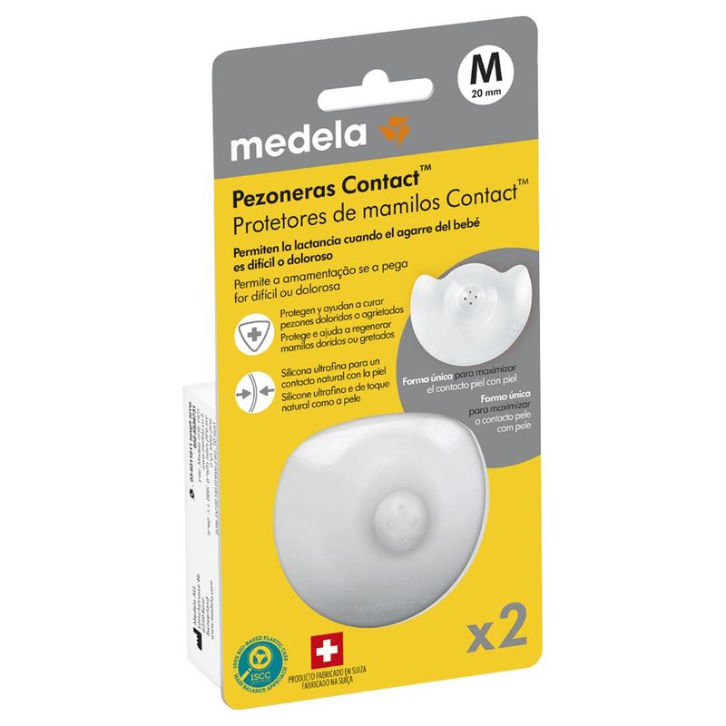 MEDELA - Pezoneras para lactancia Talla M Caja X 2 MEDELA