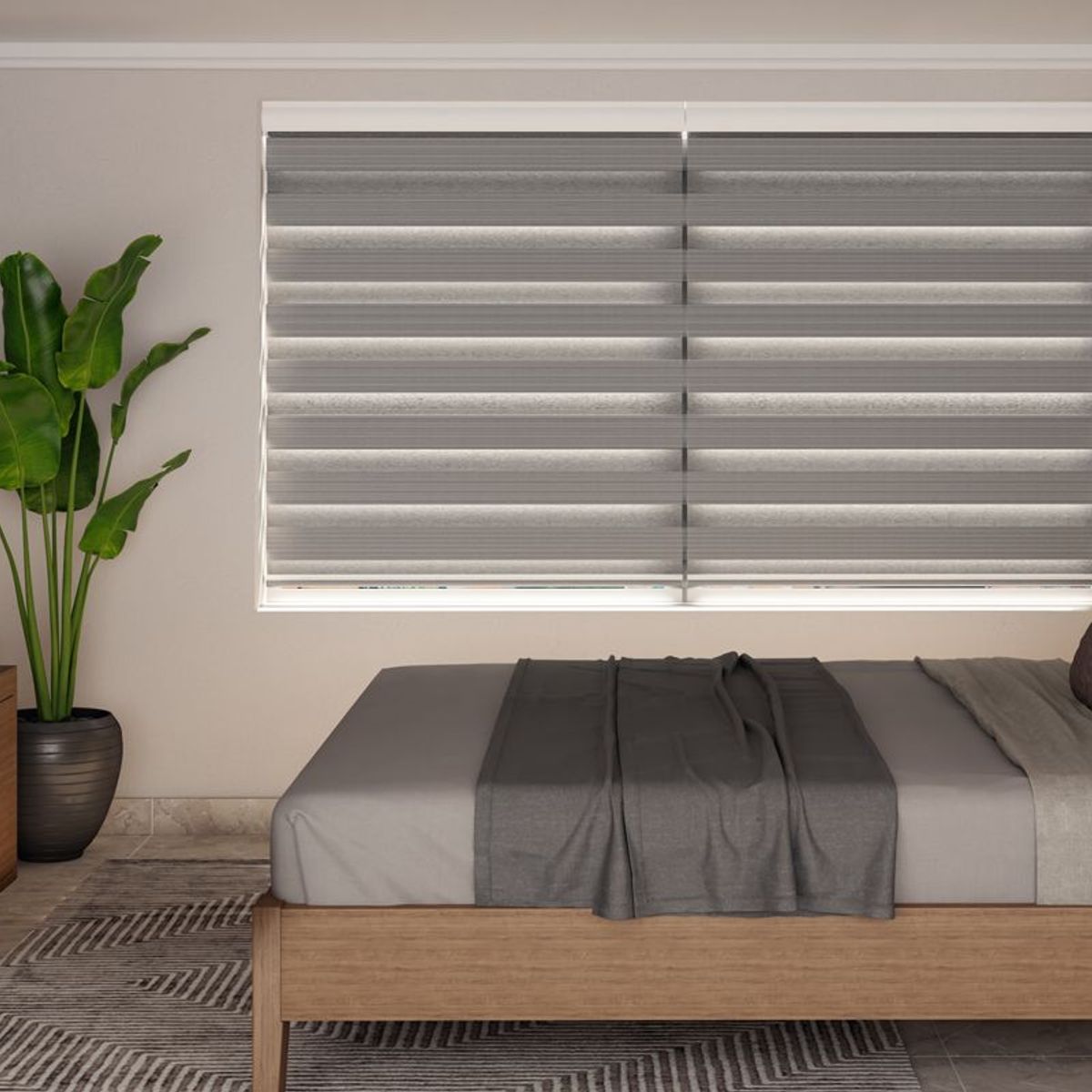 NOVELTY HOME - Cortina Elegance Plisada Gris Humo 120x180 cm Novelty Home