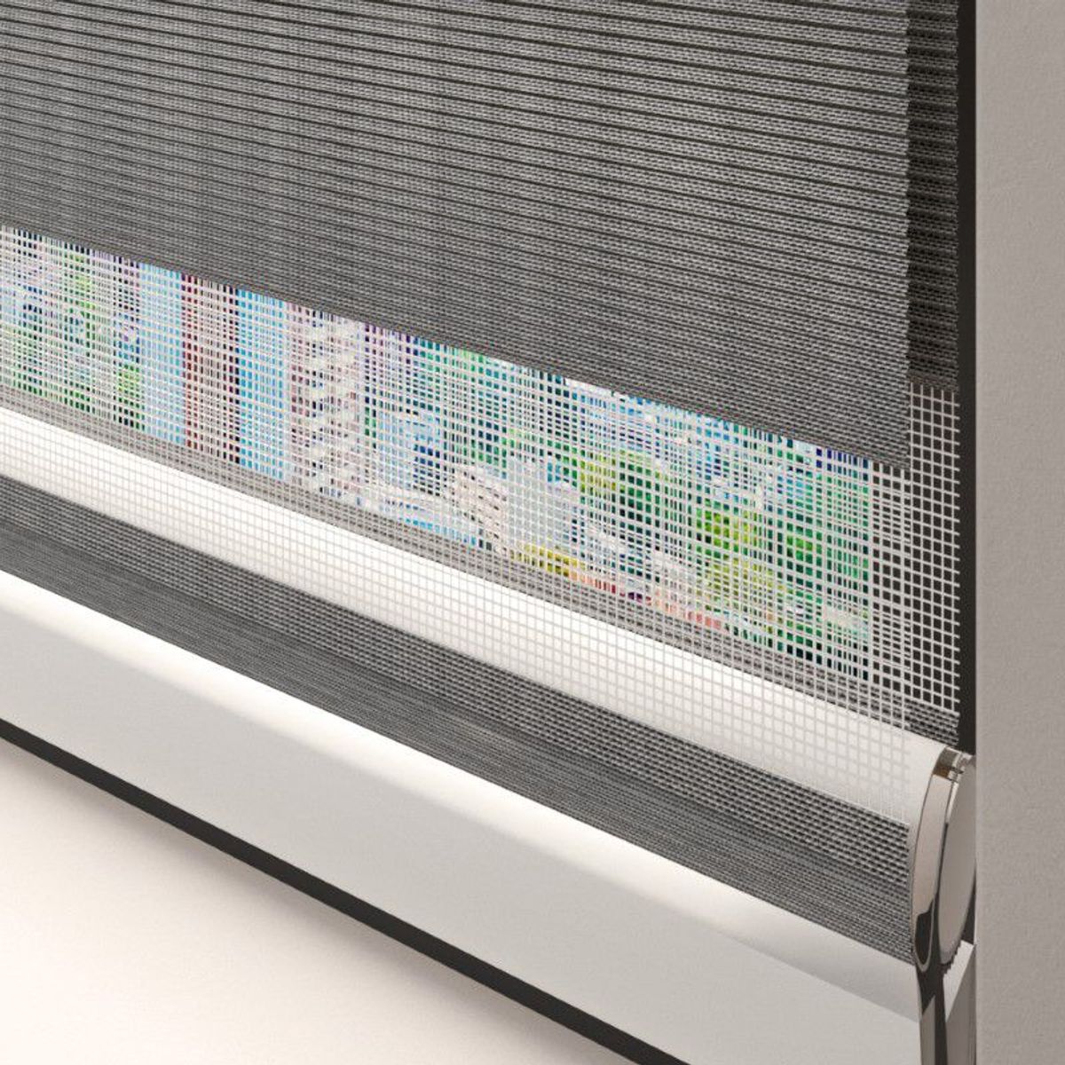 NOVELTY HOME - Cortina Elegance Plisada Gris Humo 130x180 cm Novelty Home