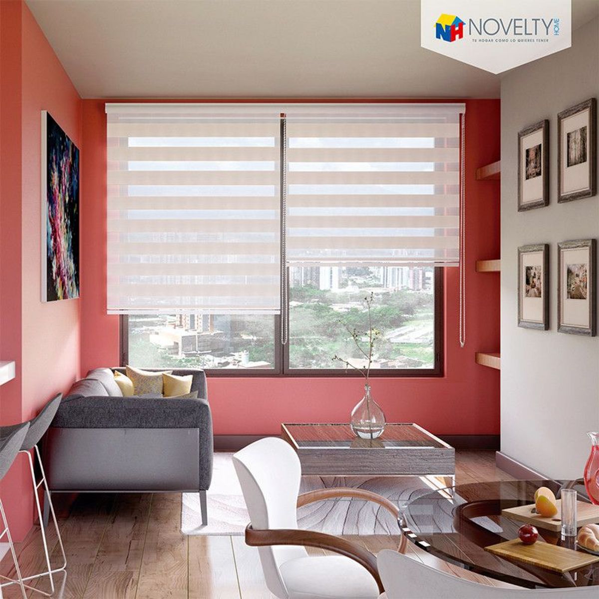 NOVELTY HOME - Cortina Elegance Beige Jaspe 130x170 cm Novelty Home