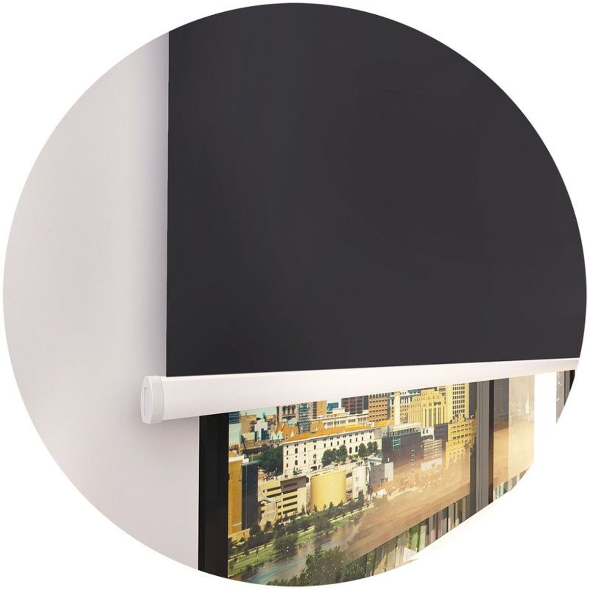 NOVELTY HOME - Cortina Enrollable Blackout Negro 160x180 cm Novelty Home