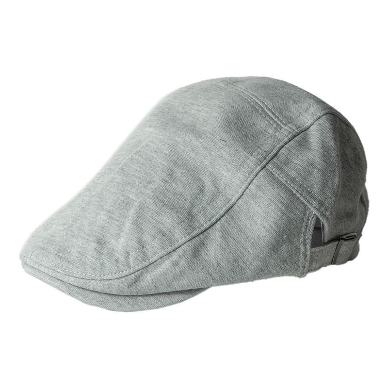 VELBROS - Boina Inglesa Correa Gorra Gorro Sol Beret Sombrero - Gris