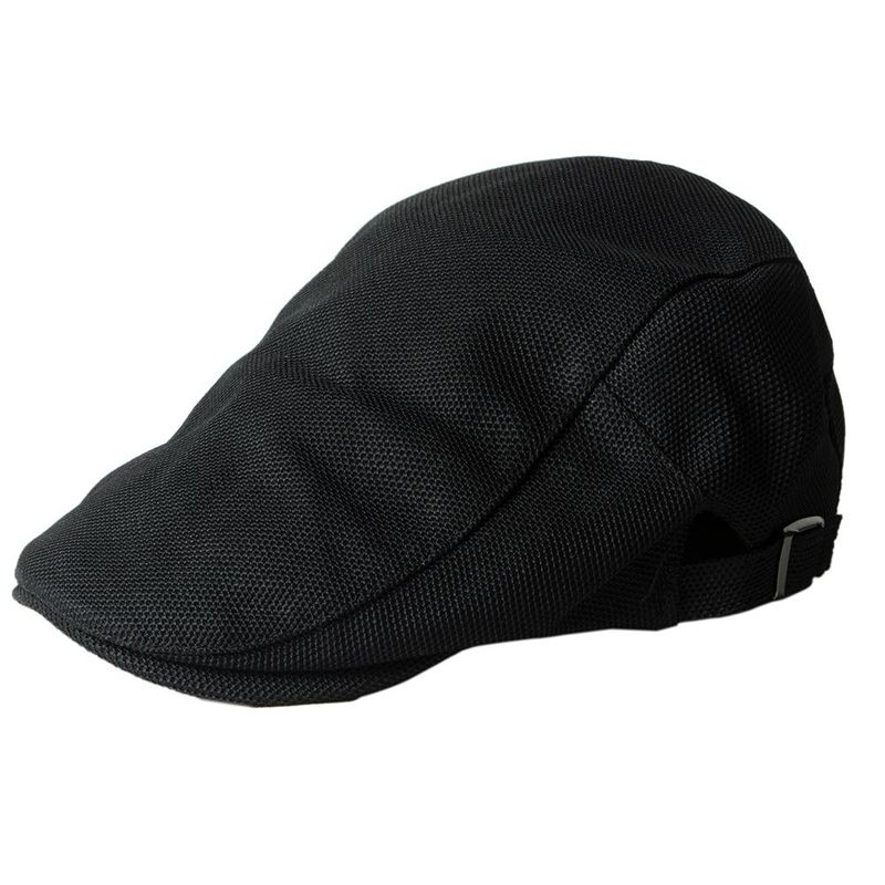 VELBROS - Boina Inglesa Correa Gorra Gorro Sol Beret Sombrero - Negro