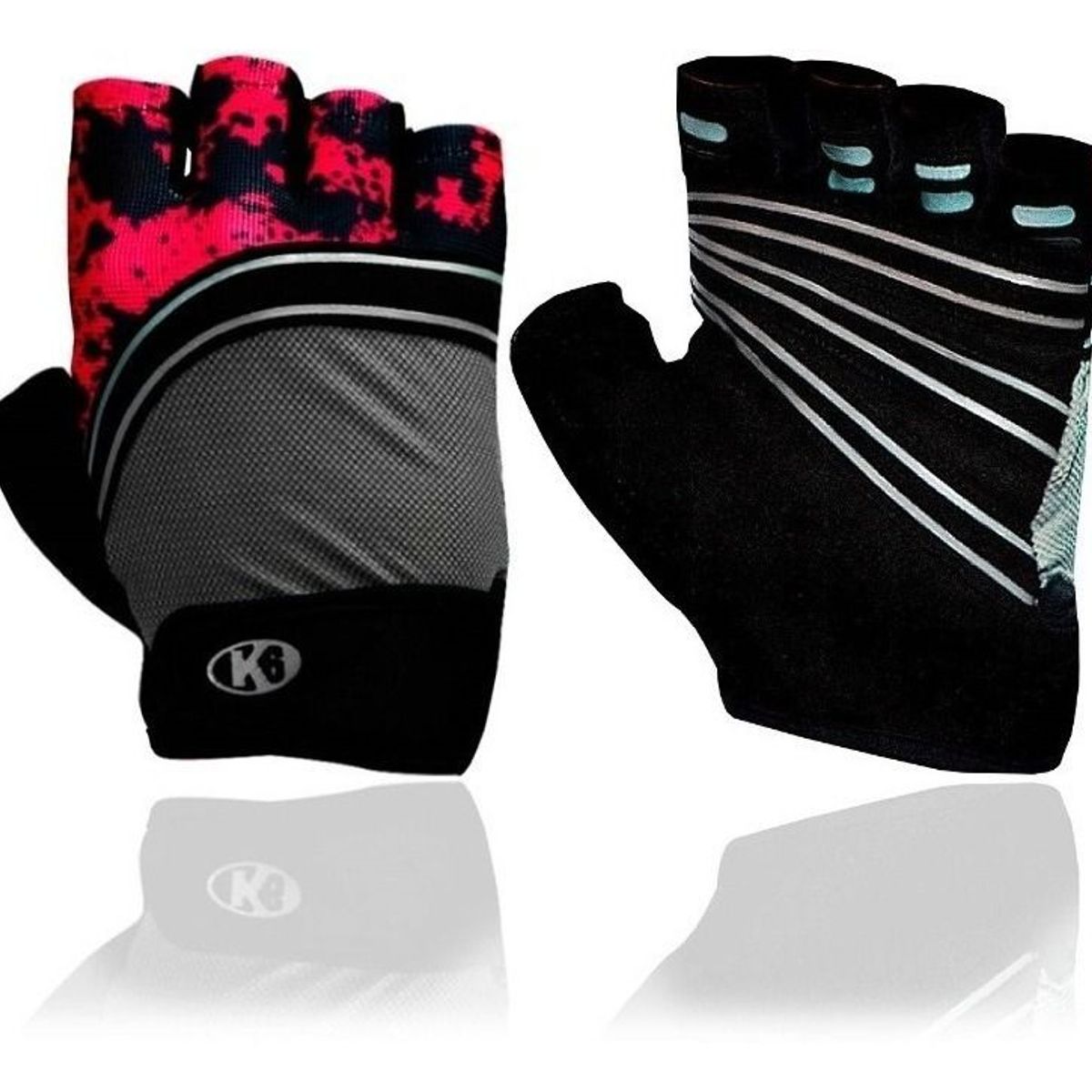 K6 - Guantes Para Gimnasio Lightning II Negro Talla XS