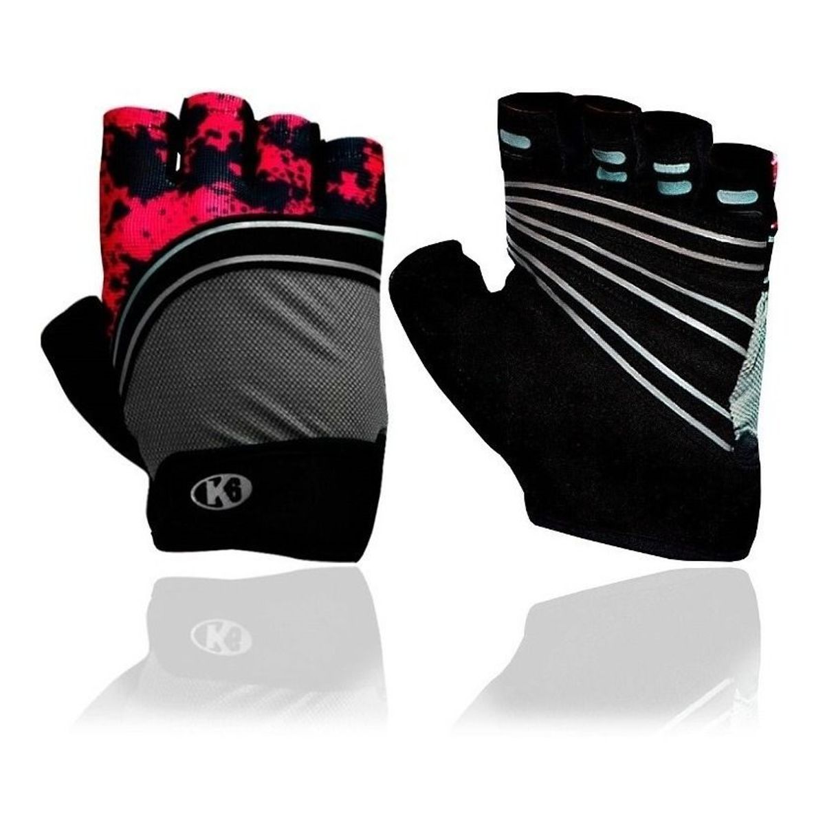 K6 - Guantes Para Gimnasio Lightning II Negro Talla L