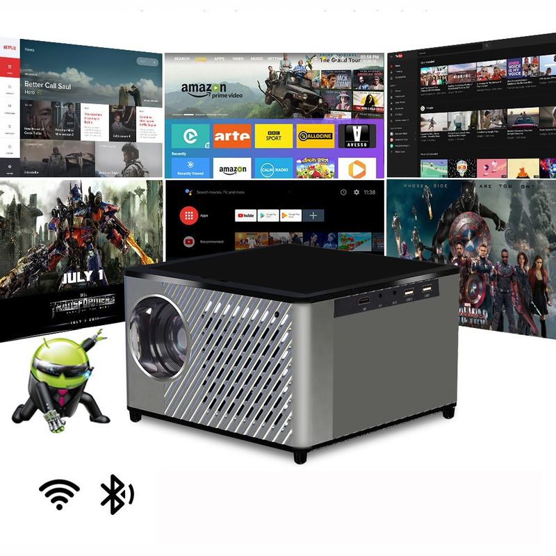 GENERICO - Video Beam Proyector 200p 2k Fhd Profesional 9500lm Android