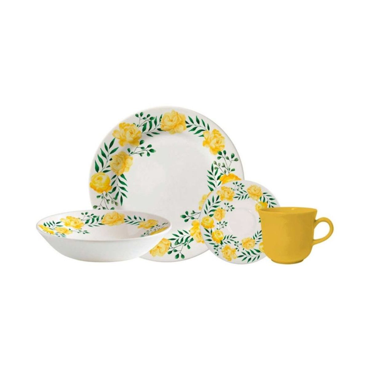 CORONA - Vajilla Corona Alice 16 Piezas 4 Puestos