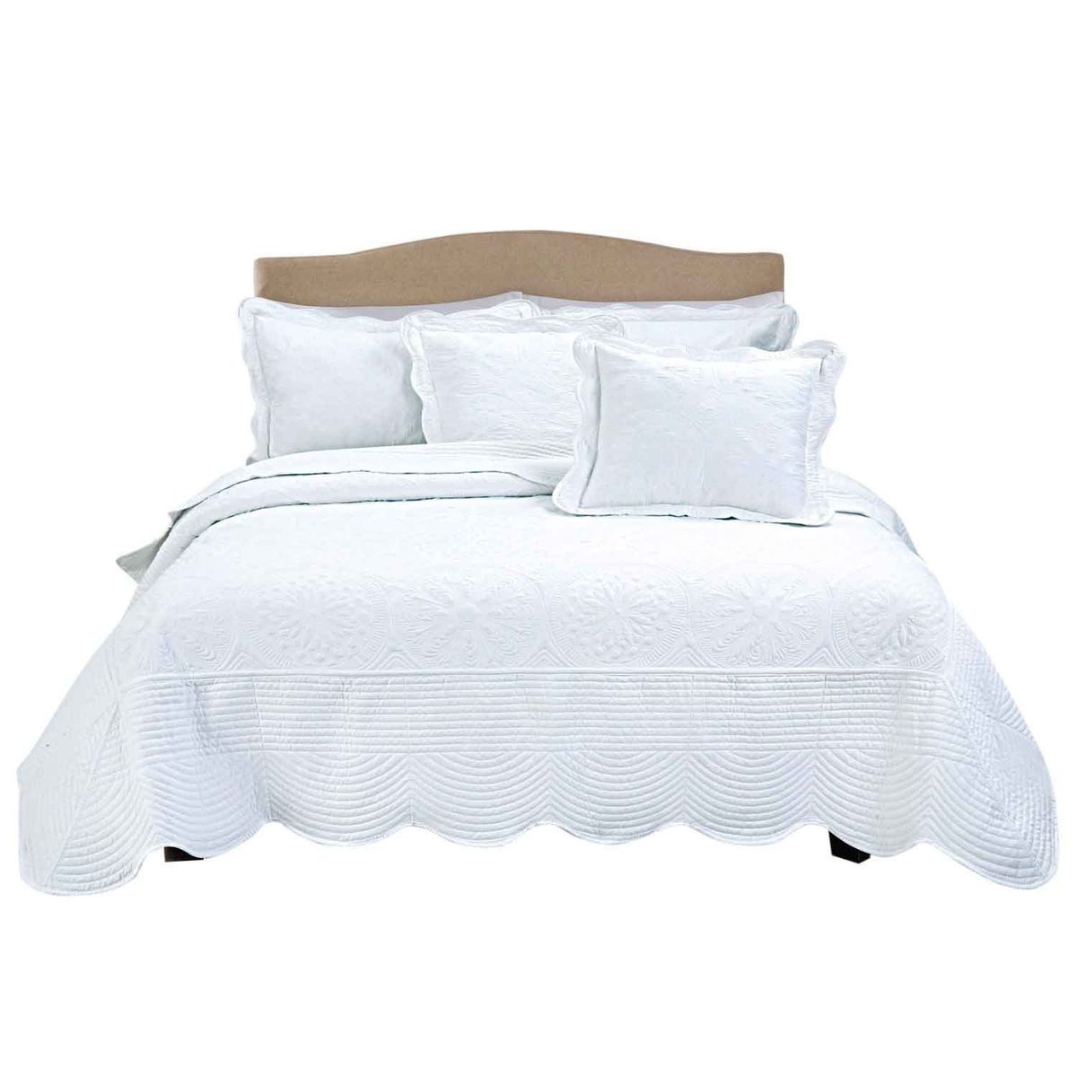 MY HOME STORE - Cubrelecho Bordado de Poliéster 500G My Home Store